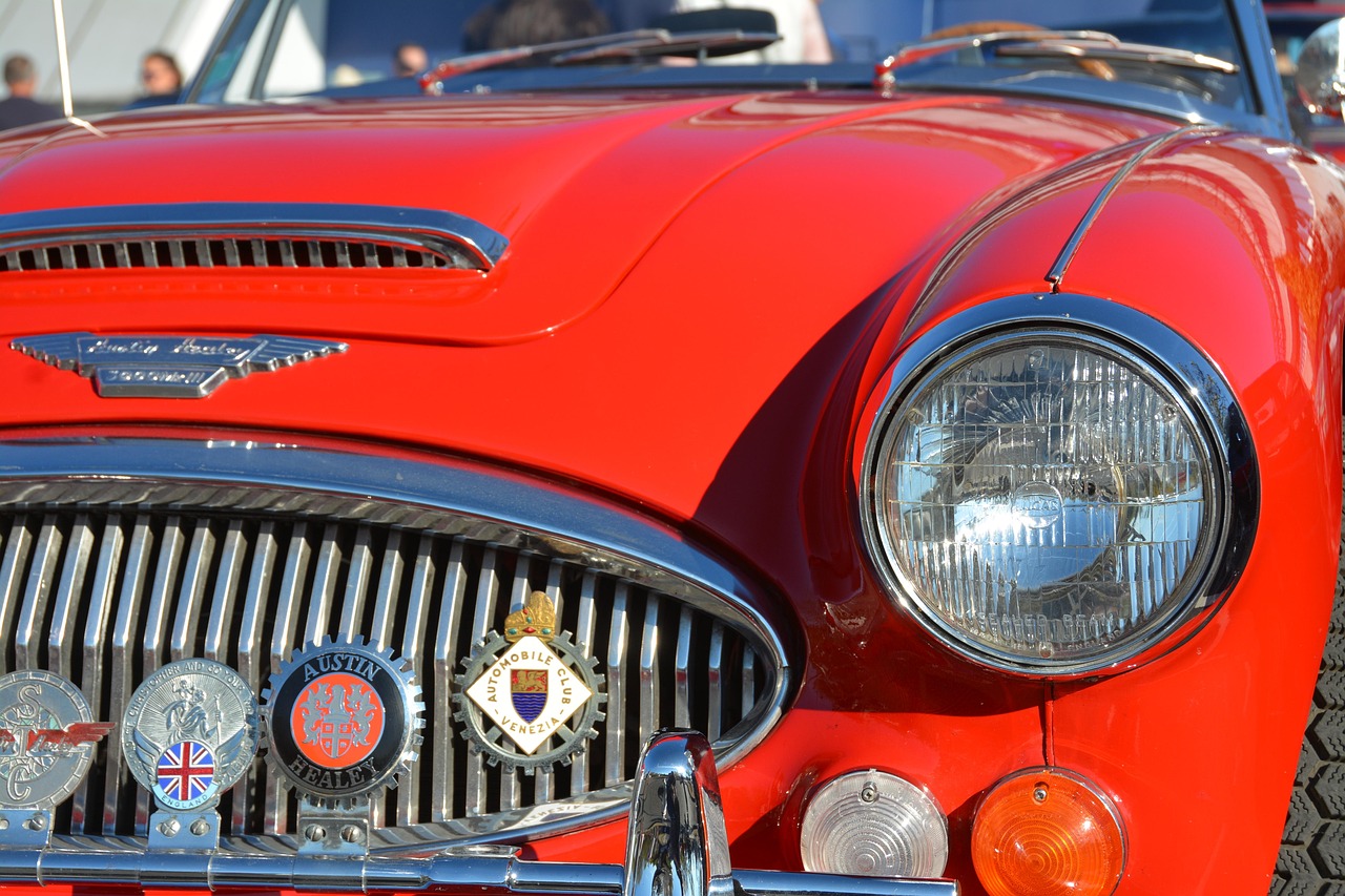 A classic car parked outdoors